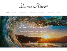 Tablet Screenshot of dancealive.com